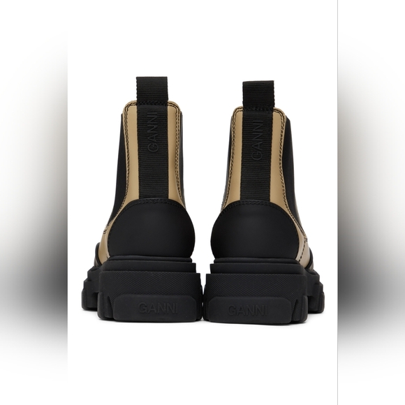 NEW GANNI CLEATED LOW CHELSEA BOOTS SIZE 37 - Picture 4 of 10